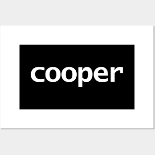 Cooper Minimal Typography White Text Posters and Art